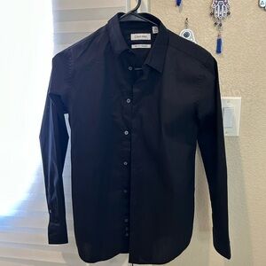 Calvin Klein Black Dress Shirt for Formal Occasions